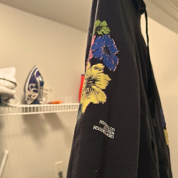 This is an Adidas hoodie that is a flower theme!!! - Picture 2 of 4